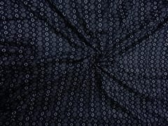 Black & White Geometric Modal Satin Print Fabric