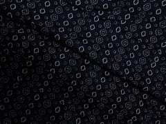 Black & White Geometric Modal Satin Print Fabric