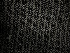 Black & White Geometric Modal Satin Print Fabric