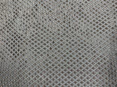 Dyeable Embroidered Georgette White Dark Golden Geometric