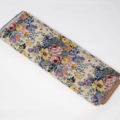 Multi Color Floral Design Cotton Blend Jacquard Fabric