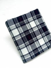 Navy Checks Dobby Weave Yarn Dyed  Cotton  Fabric