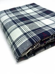 Navy Checks Dobby Weave Yarn Dyed  Cotton  Fabric