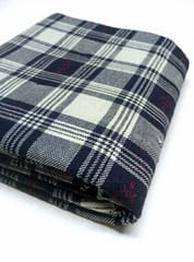 Navy Checks Dobby Weave Yarn Dyed  Cotton  Fabric