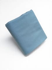 Blue Solid Plain Weave Yarn Dyed Cotton Fabric