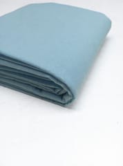 Blue Solid Plain Weave Yarn Dyed Cotton Fabric
