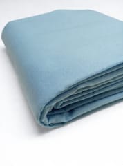 Blue Solid Plain Weave Yarn Dyed Cotton Fabric