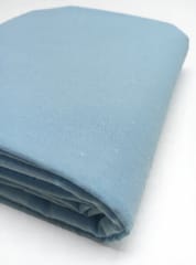 Blue Solid Plain Weave Yarn Dyed Cotton Fabric