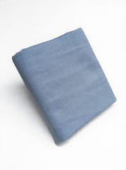Blue Solid Plain Oxford Weave Yarn Dyed Cotton Fabric
