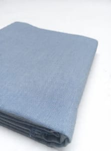 Blue Solid Plain Oxford Weave Yarn Dyed Cotton Fabric