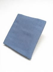 Blue Solid Plain Oxford Weave Yarn Dyed Cotton Fabric