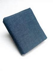 Navy  Solid Plain Weave Yarn Dyed Cotton Fabric