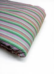 Multi Color Stripes Plain Weave Yarn Dyed  Cotton Lycra Fabric