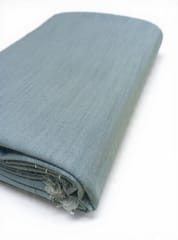 Light Blue Solid Plain Weave Yarn Dyed  Cotton Lycra Fabric