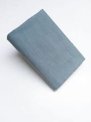 Light Blue Solid Plain Weave Yarn Dyed  Cotton Lycra Fabric