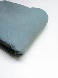 Light Blue Solid Plain Weave Yarn Dyed  Cotton Lycra Fabric