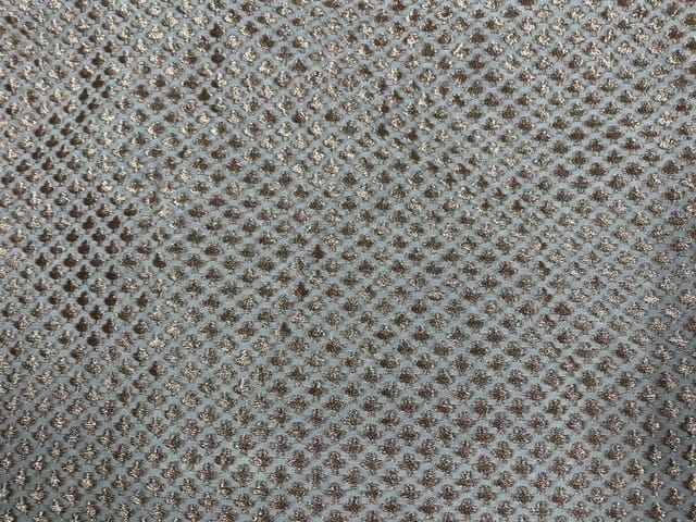 Dyeable Embroidered Georgette White Dark Golden Geometric