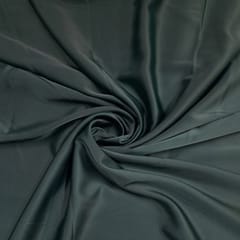 Rama Green Colour Crepe Satin Fabric