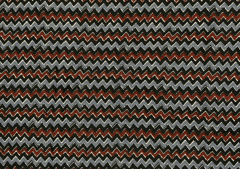 Printed Cotton Cambric Black Grey Chevron