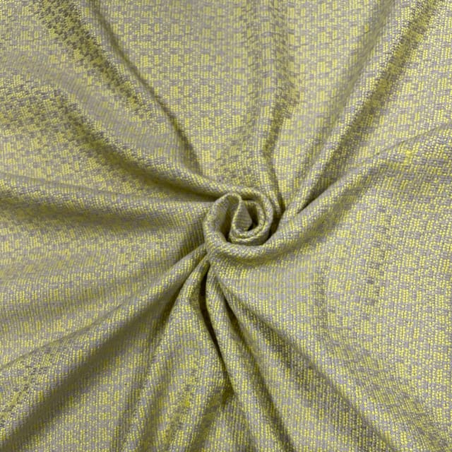 Yellow Neon Colour Woolen Knit Fabric