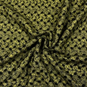 Yellow Colour Woolen Knit Fabric