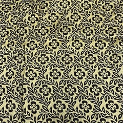 Multi Colour Pure Chanderi Silk Printed Fabric