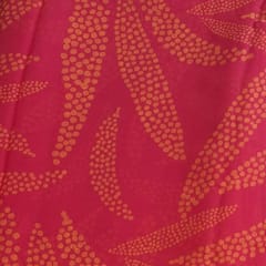Pink Colour Platinum Chiffon Printed Fabric