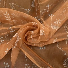 Multi Colour Organza Printed Fabric