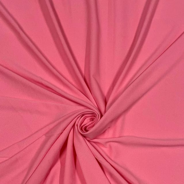 Pink Colour Moss Crepe Fabric (N128)