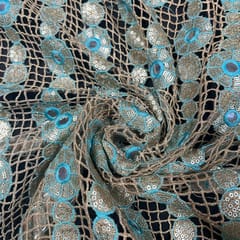 Blue Colour Imported Fabric