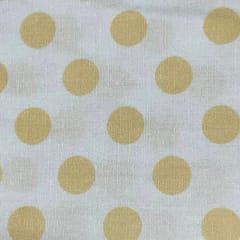 Cream Colour Japanese Cotton Printed Fabric