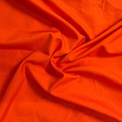 Orange Colour Dyed Poly Crepe Fabric (N748)