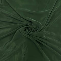 Dark Bottle Green Copy Crepe Fabric  (N17D)