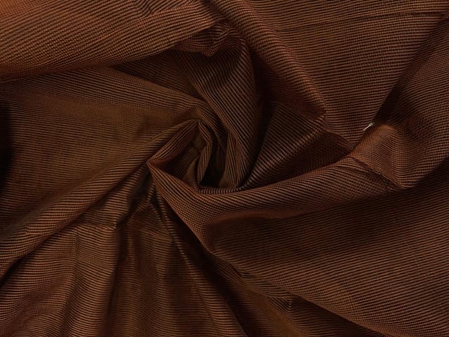 Brown Plain Super Net Fabric