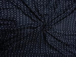 Black & White Geometric Modal Satin Print Fabric