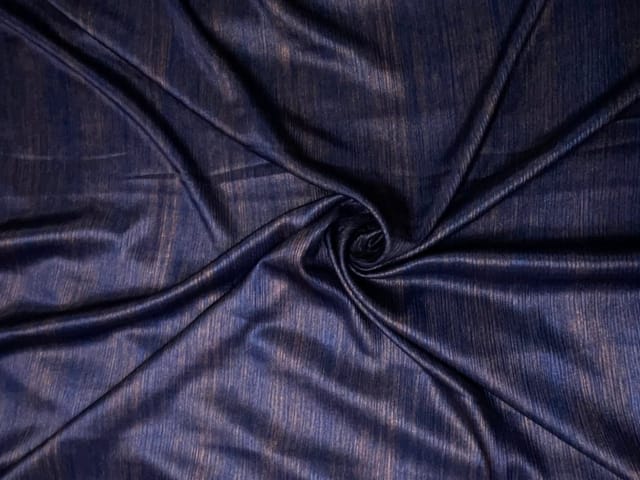 Blue French Foil Fabric