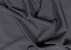 Dark Grey Banana Crepe Fabric
