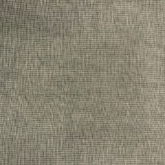Grey Colour Checks Cotton Linen Fabric (N253)