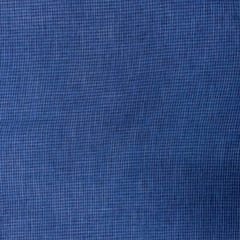Navy Blue Colour Checks Cotton Linen Fabric