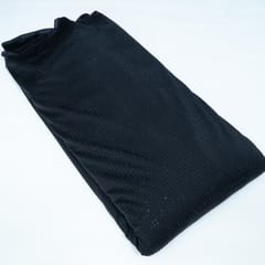 Black Color Jersy Lycra Rhinestone Fabric